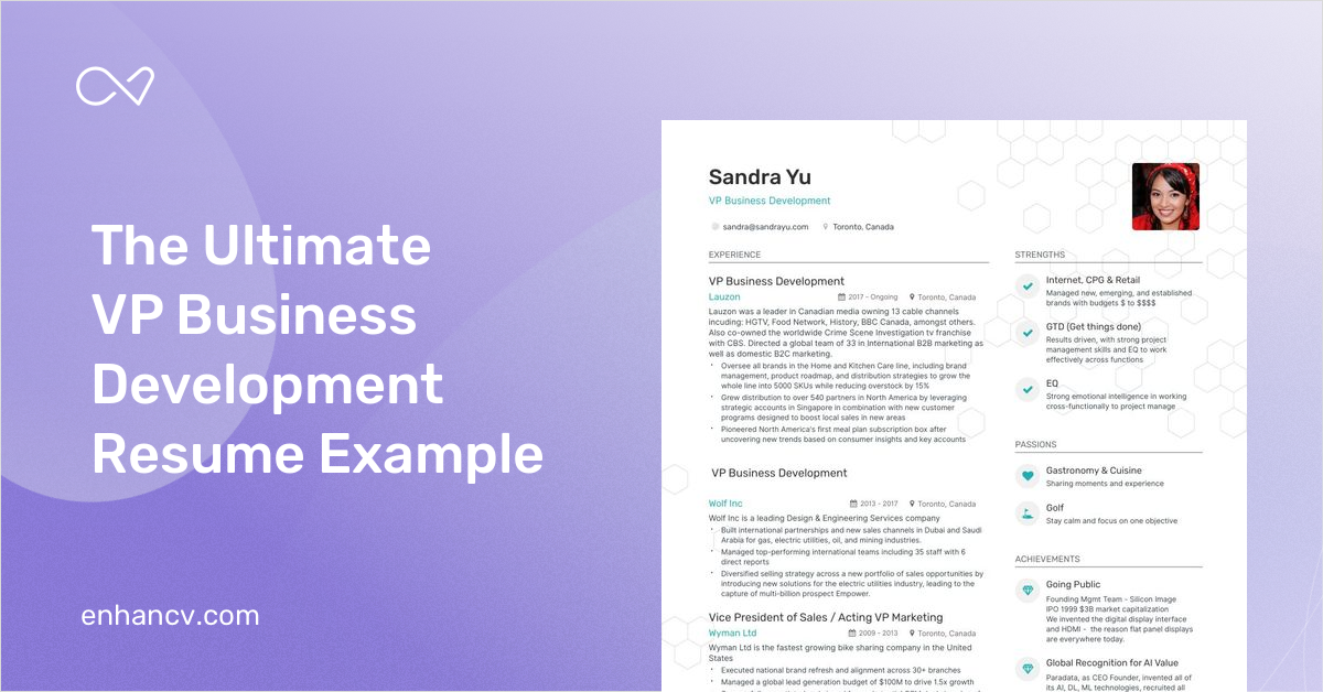 VP Business Development Resume Samples | Tips to Show Maximum Impact